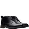 CLARKS MENS LACE ANKLE BOOT - BLACK LEATHER
